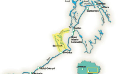 Pojezierze Brodnickie Skarlanka – trasa kajakowa