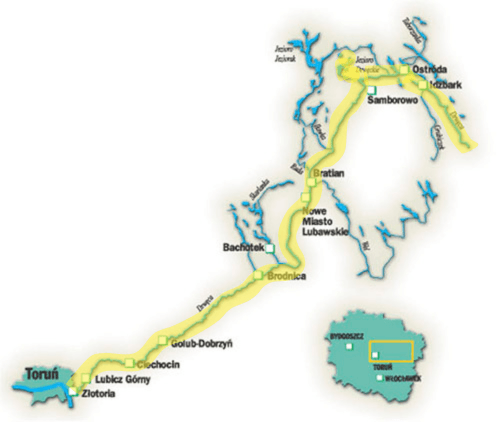 Drwęca – trasa kajakowa